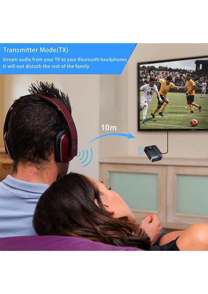 Bluetooth 5.3 Verici Alıcı Stereo LED Ekran (Yurt Dışından)