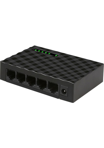 Pc Masaüstü Ab Fişi Siyah Için 5 Bağlantı Noktalı Ağ Anahtarı (Yurt Dışından)
