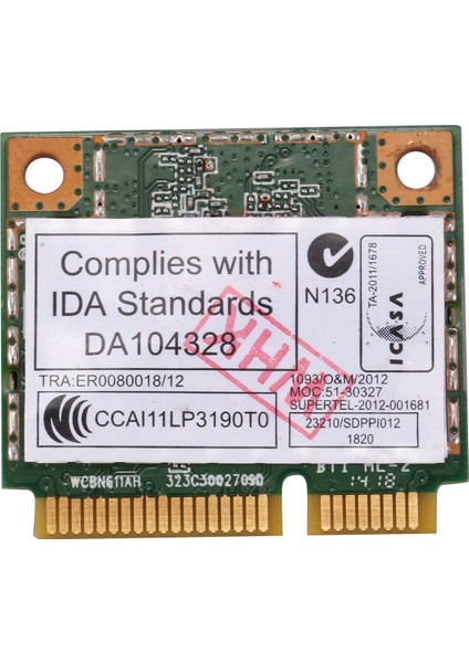 Lenovo Y400 Y500 Için AR5B22 2.4/5ghz Çift Bantlı Wifi Kartı 802.11AC (Yurt Dışından)