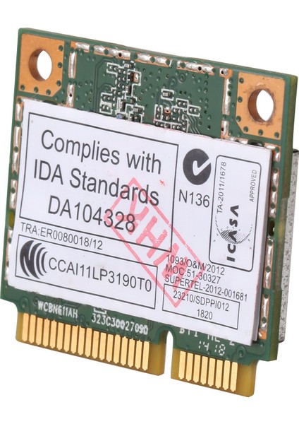 Lenovo Y400 Y500 Için AR5B22 2.4/5ghz Çift Bantlı Wifi Kartı 802.11AC (Yurt Dışından)