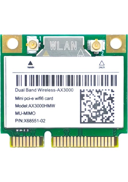 AX200 AX3000HMW Ağ Kartı Mini Pcı-E Wifi 6 Kablosuz Adaptör (Yurt Dışından)