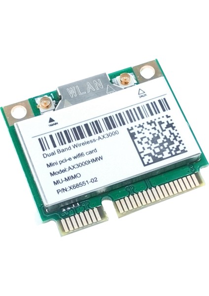AX200 AX3000HMW Ağ Kartı Mini Pcı-E Wifi 6 Kablosuz Adaptör (Yurt Dışından)