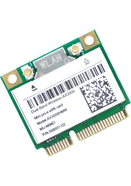 AX200 AX3000HMW Ağ Kartı Mini Pcı-E Wifi 6 Kablosuz Adaptör (Yurt Dışından)
