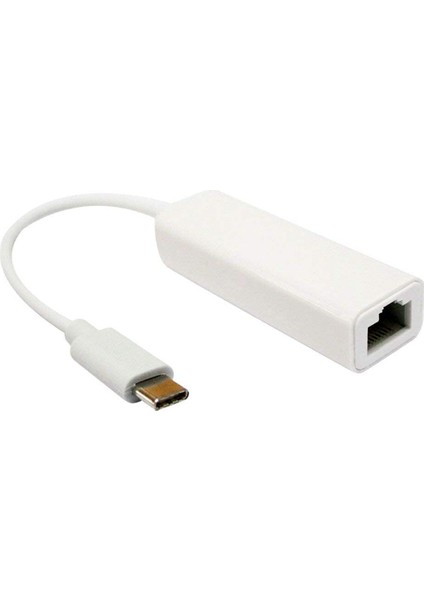 Usb-C - Ethernet Nıc Tip-C - RJ45 Lan Ağ Donanım Kilidi Konektörü (Yurt Dışından)