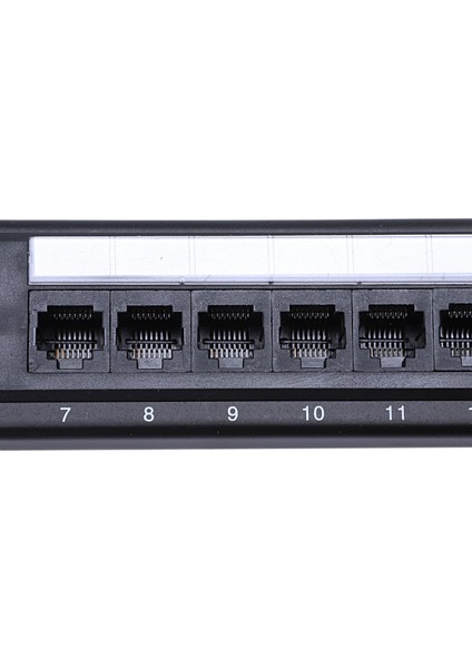 Utp 24 Bağlantı Noktalı RJ45 Patch Panel Raf Ethernet Ağ Adaptörü Cat6 (Yurt Dışından)