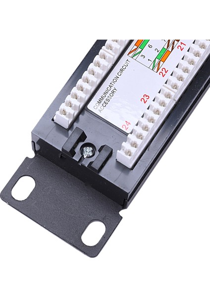 Utp 24 Bağlantı Noktalı RJ45 Patch Panel Raf Ethernet Ağ Adaptörü Cat6 (Yurt Dışından)