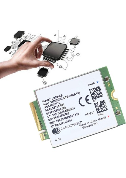L830-EB Wıfı Kartı + 2xantenna 4g Lte L830 L35286-005 Lte Modülü (Yurt Dışından) modelleri