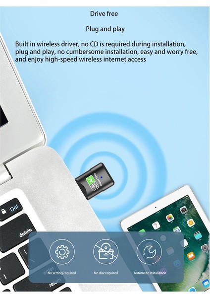 Windows Mac/pc Için 600MBPS 5ghz 2,4ghz Kablosuz Ağ Kartı (Yurt Dışından) fiyatları