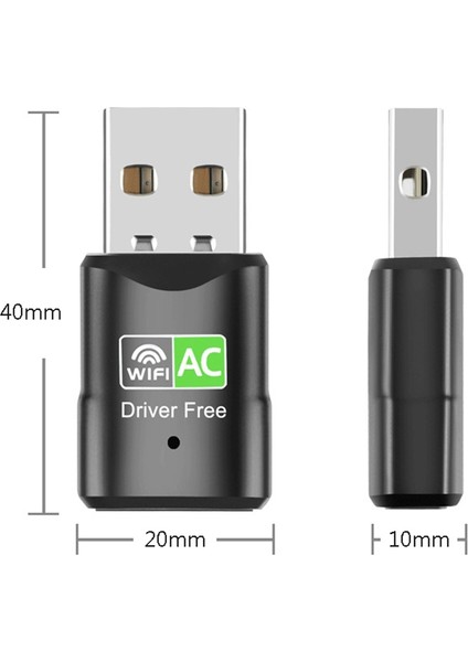 Windows Mac/pc Için 600MBPS 5ghz 2,4ghz Kablosuz Ağ Kartı (Yurt Dışından) indirimleri