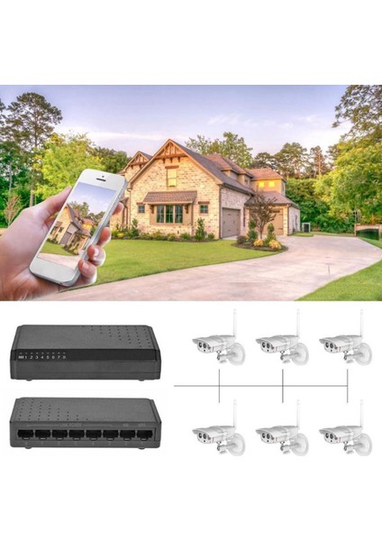 Bağlantı Noktalı 6+2 Poe Anahtar Enjektör RJ45 Ethernet Ailesi Üzerinden Güç (Yurt Dışından) indirimleri