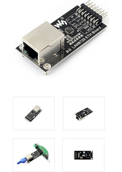 Waveshare LAN8720 Ethernet Modülü 3.3V Güç Kaynağı Alıcı-Vericisi(Phy) (Yurt Dışından)