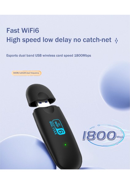 Wifi AX1800M Usb3.0 Wifi6 Kablosuz Ağ Kartı 2.4g/5ghz Adaptör (Yurt Dışından) indirimleri