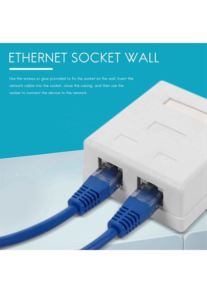 RJ45 Ağ Soketi - Ağ Kablosu Için CAT6A Lan Kablo Bağlantı Noktası ile (Yurt Dışından)