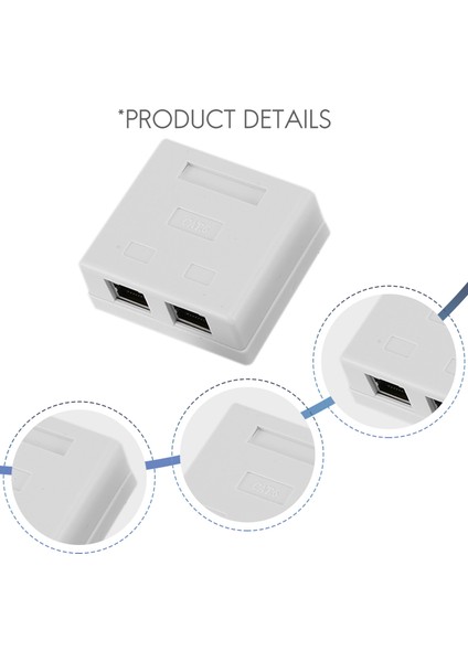 RJ45 Ağ Soketi - Ağ Kablosu Için CAT6A Lan Kablo Bağlantı Noktası ile (Yurt Dışından)