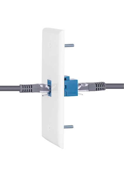 Cat6 Keystone Bağlantı Noktalı 4 Paket Ethernet Koaksiyel Duvar Plakası Çıkışı (Yurt Dışından)
