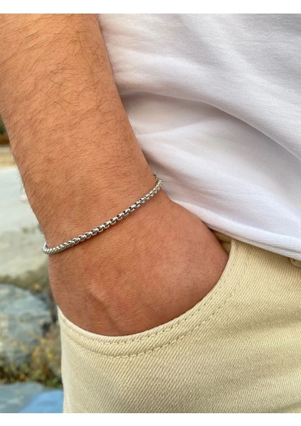 3 Lü Burgu Örme Figaro Model Çelik Zincir Bileklik Seti indirimleri