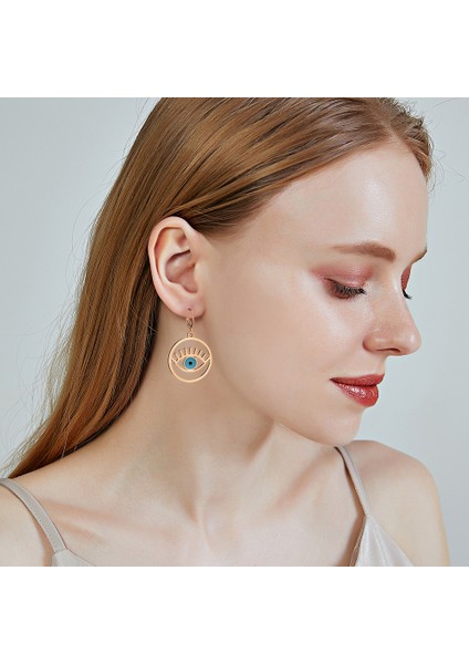 Kadın Kaplama Nazar Küçük Dangle Hoop Huggie Kadın Takı Hediyeler Küpe (Yurt Dışından) fiyatları