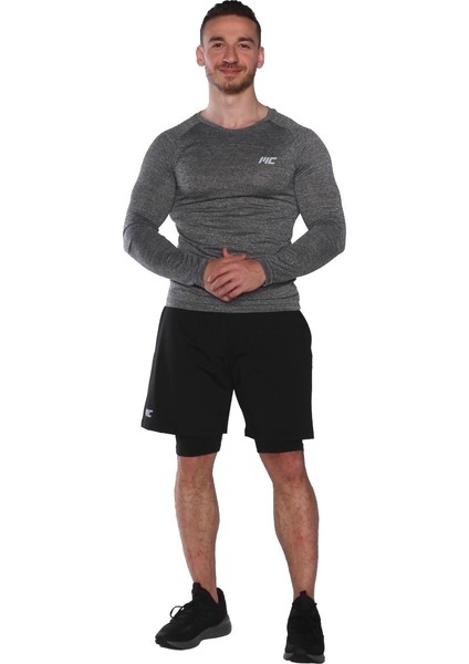 Pro Stretch Uzun Kollu T-Shirt Füme modelleri