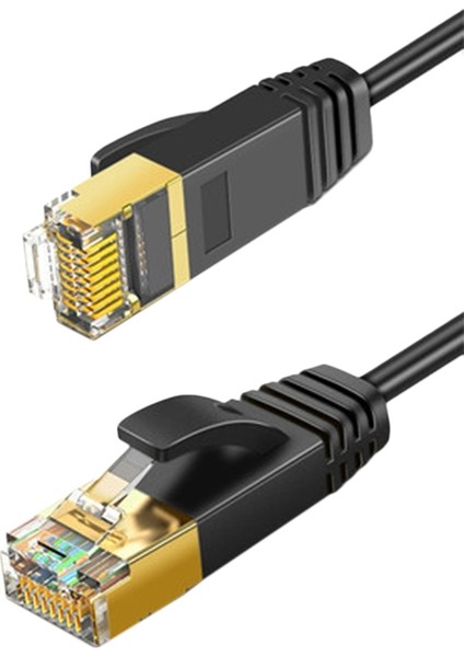 Cat 8 Ethernet Kablosu Lan Ağı Cat8 RJ45 Hızlı Ağ Kablosu (0,3m) (Yurt Dışından)