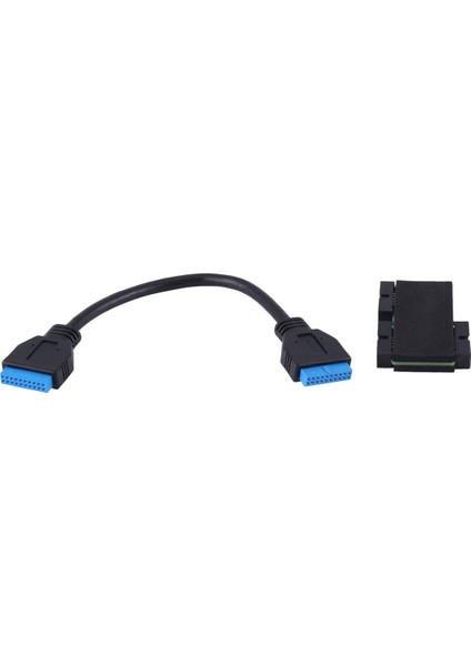 USB 3.0 19PIN Çipli ve Modüler Kablo Tasarımlı Bire-Iki Hub Hub (Yurt Dışından)