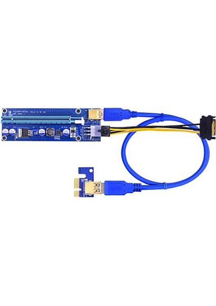 Adet Pcı-E Adaptör Kartı VER009S Madencilik Makineleri Için Pcı-E Kablosu (Yurt Dışından)