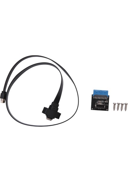 USB 3.1 Tip C Ön Panel Başlık Uzatma Kablosu 50 Cm, Gen 2 Kablo (Yurt Dışından)