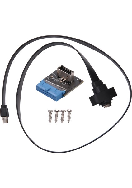 USB 3.1 Tip C Ön Panel Başlık Uzatma Kablosu 50 Cm, Gen 2 Kablo (Yurt Dışından)