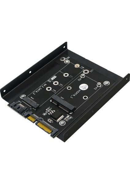 2'si 1 Arada Msata / M.2 Ngff Ssd'den Braketli Çift Sata3 Adaptörüne (Yurt Dışından)