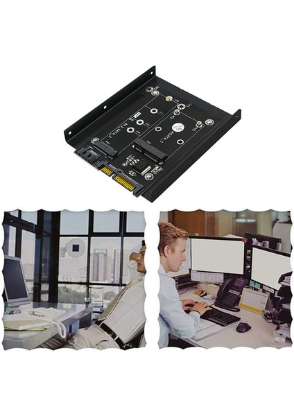 2'si 1 Arada Msata / M.2 Ngff Ssd'den Braketli Çift Sata3 Adaptörüne (Yurt Dışından) fırsatları