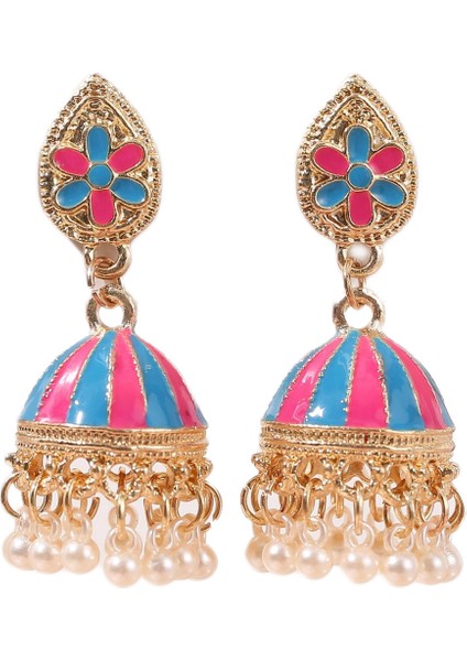 Vintage Boho Tribal Etnik Damla Kuş Kafesi Çan Püskül Kadın Küpe (Yurt Dışından)