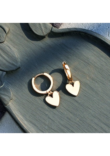 Avekı Altın Zarif Dangle Hoop Kadın 14 K Altın Kaplama Narin Sevimli Geometrik Üçgen Koni Dangle Küpe (Yurt Dışından) fırsatları