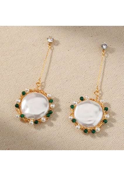 El Yapımı Inci Modaya Uygun Çiçek Küpe (Yurt Dışından) modelleri