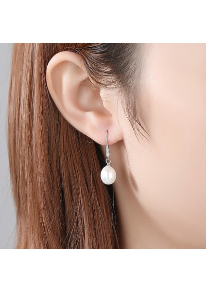 Gümüş Beyaz Inci Damla Küpe (Yurt Dışından) fırsatları