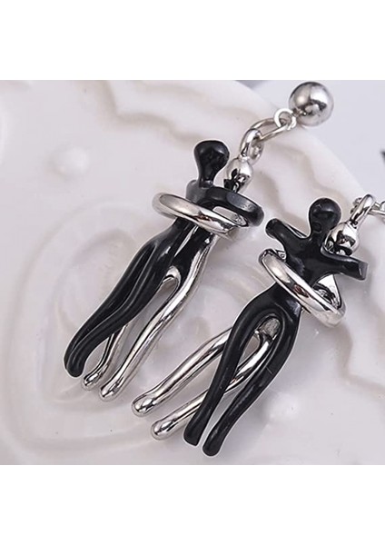 Sevgililer Günü Kolye Yüzük Seti Sarılma Kolye ve Sarılma Iki Sevgilinin Hikayesi Kolye Aşkını Göster Çift Sarma Kolye Altın Gümüş Küpe (Yurt Dışından) modelleri