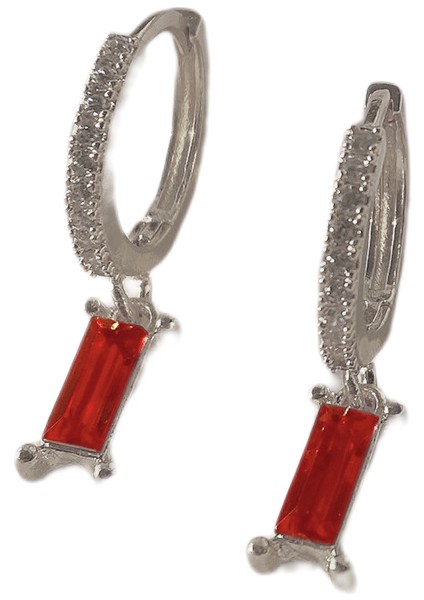 Kadın Huggie Baget Kristal Damla Kadın Küçük Huggie Hoop Küpe (Yurt Dışından)