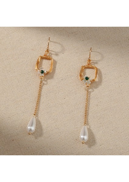 El Yapımı Inci Modaya Uygun Çiçek Küpe (Yurt Dışından) modelleri