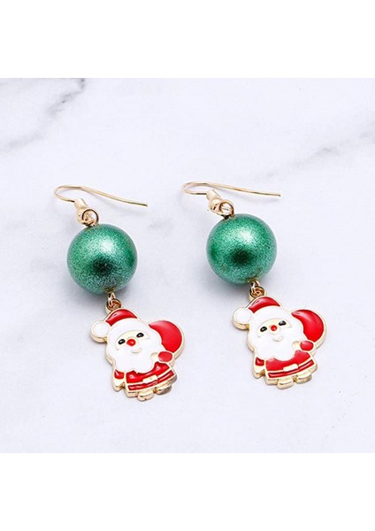 Noel I 1 Çift Kadınlar Noel Alaşım Takı Hediyeler Kültürler ve Kızlar Kırmızı Yeşil Küpe (Yurt Dışından) fırsatları