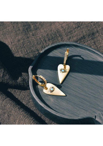 Avekı Altın Zarif Dangle Hoop Kadın 14 K Altın Kaplama Narin Sevimli Geometrik Üçgen Koni Dangle Küpe (Yurt Dışından) fırsatları