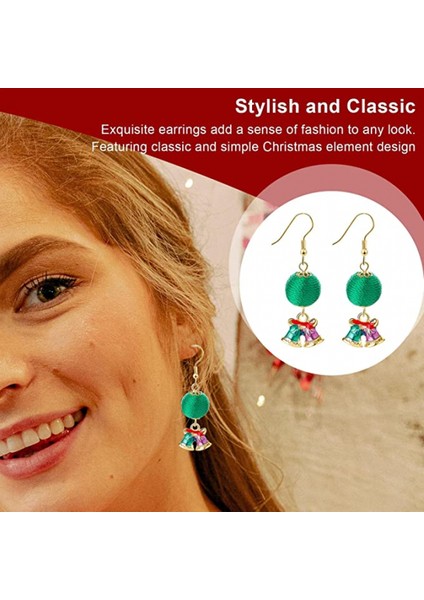 Yılbaşı I 1 Çift Kadınlar Noel Alaşım Takı Hediyeler Kadınlar ve Kızlar Renkli Küpe (Yurt Dışından) modelleri