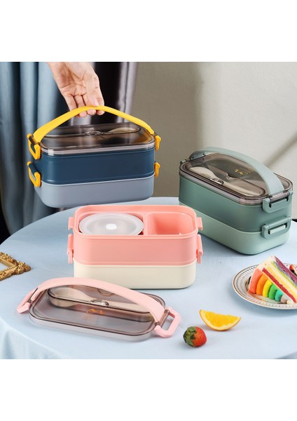 XC-465 1500ML Pembe Çelik Lunch Box