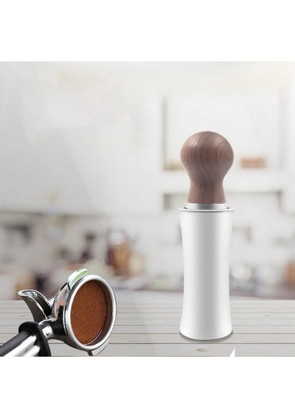 Espresso Kahve Karıştırıcı, Paslanmaz Ahşap Saplı, Ceviz (Yurt Dışından)