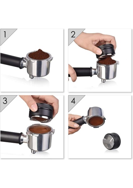 Espresso Dağıtım Aleti/seviyeleyici 3 Açılı Eğim Ayarlanabilir 58MM,F (Yurt Dışından) indirimleri