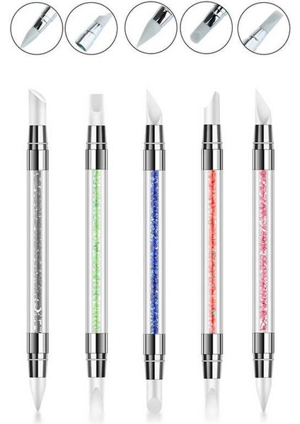 Izla 5li Çift Uçlu Silikon Tırnak Süsleme Kalemi