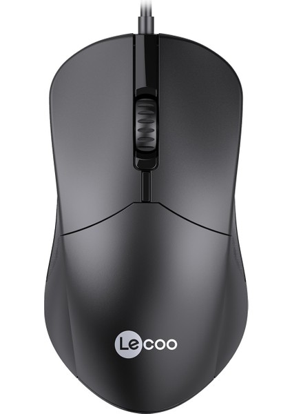 Lenovo Lecoo M1102 USB Kablolu 1200DPI 3 Tuşlu Optik Mouse Siyah