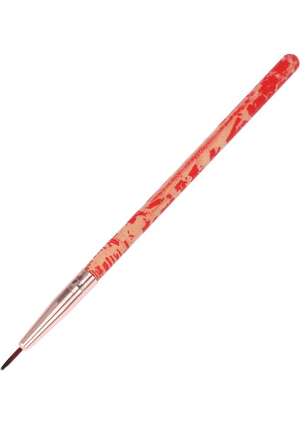 Mei Nai Qi Eyeliner Makyaj Fırçası Makyaj Aleti Ahşap Saplı-Kırmızı (Yurt Dışından)