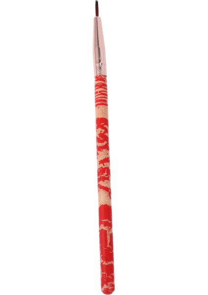 Mei Nai Qi Eyeliner Makyaj Fırçası Makyaj Aleti Ahşap Saplı-Kırmızı (Yurt Dışından)