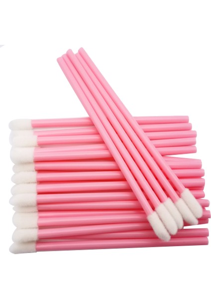 500 Pcs Tek Kullanımlık Dudak Fırçası Makyaj Fırçası Makyaj Güzellik Aracı Pembe (Yurt Dışından)