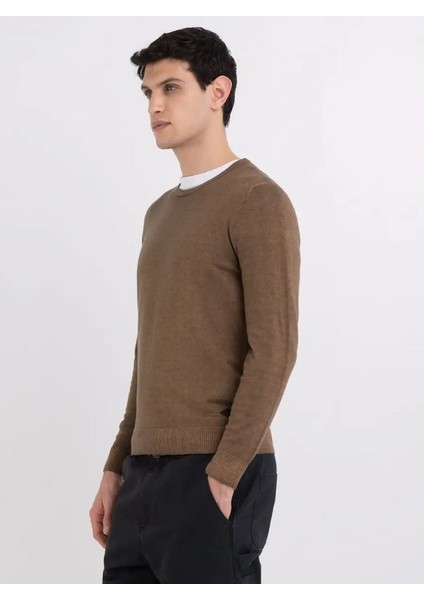 Erkek Bej Bisiklet Yaka Yün Kazak fiyatları