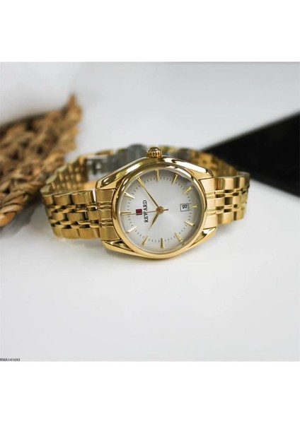 Gold Çelik Kordon Klasik Model Takvimli Sevgili Çift Kol Saatleri modelleri