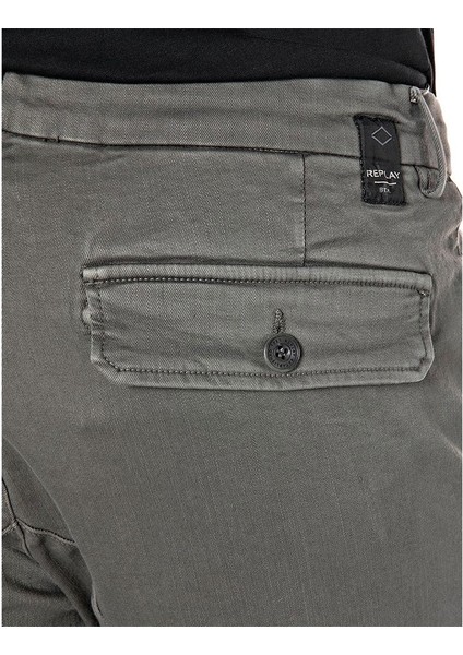 Erkek Yeşil Denim Kargo Pantolon indirimleri